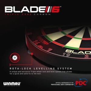 WINMAU Blade 6 Professional Bristle Dartboard with Official Tournament Specifications