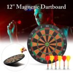 Magnetic Dart Target Board Set Wall Mounted Dartboards Flocking Dartboard Darts Board Set Parent-child Game Accessories