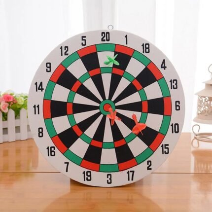 29.5CM Dart Board Game Set Household Wall Hanging Dual Sides Available Thickened Indoor Outdoor Throwing Game Steel Tipped Darts