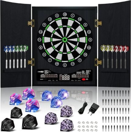 Electronic Dartboard with 12 Darts Set Traditional bow Splatter target Outdoor fun Compound bow hunting Darts flights Shooting t