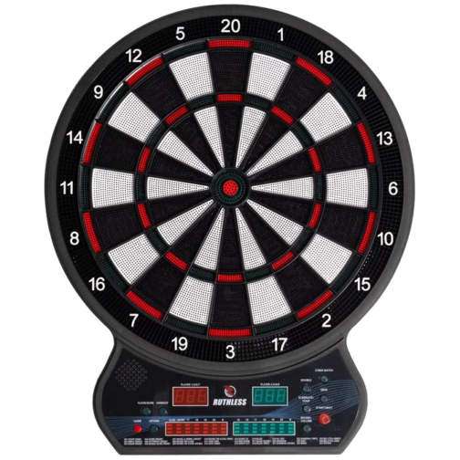 Ruthless R600 Electonic Dartboard - Soft Tip - inc 4 Sets of Darts - 8 players