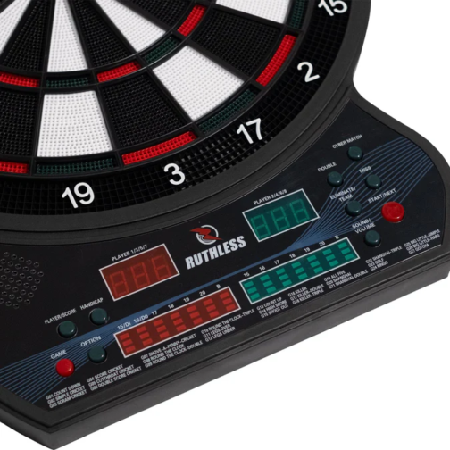 Ruthless R600 Electonic Dartboard - Soft Tip - inc 4 Sets of Darts