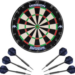 Mission Shogun Dartboard Set – Round Wire Dartboard