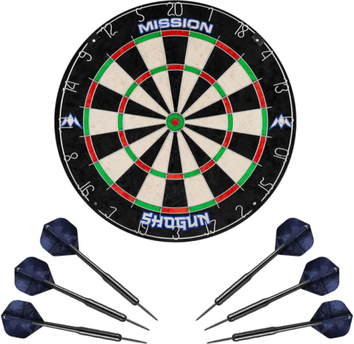 Mission Shogun Dartboard Set – Round Wire Dartboard