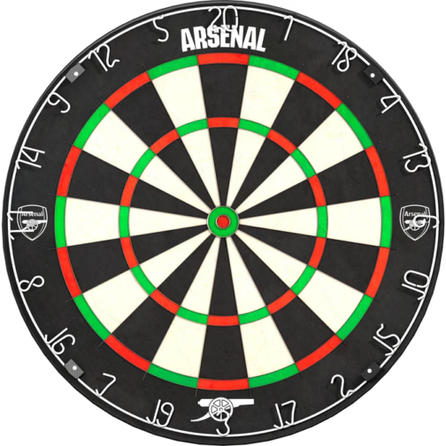 Arsenal FC Dartboard - Professional Level - Official Licensed - The Gunners - Mono Crest