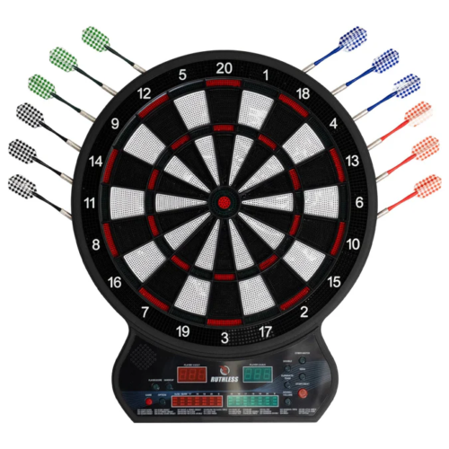 Ruthless R600 Electonic Dartboard – Soft Tip- 8 players-27 Games