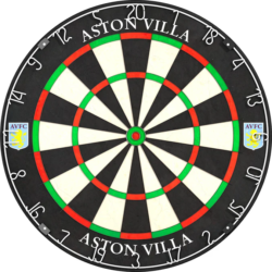 Aston Villa FC Dartboard – Professional Level – Official Licensed