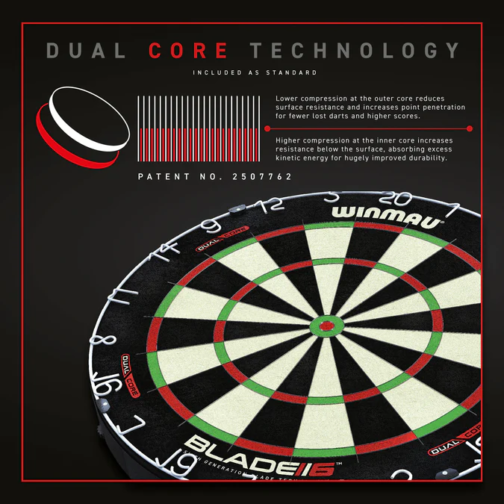 Winmau Blade 6 Dartboard - Professional - Blade 6 - Dual Core