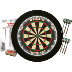 Bulls Domus Dartboard Set – Shark Board, Surround and Darts