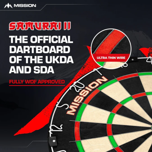 Mission Samurai II Dartboard - Professional Board