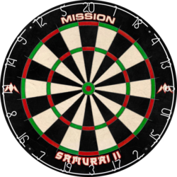 Mission Samurai II Dartboard – Ultra Thin Wire – Professional Board