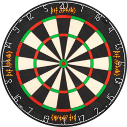 Def Leppard Dartboard – Licensed Professional – Quad Logo