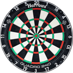 Harrows Quadro 240 Dartboard – Professional – African Sisal