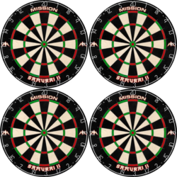 Mission Samurai II Dartboard – Ultra Thin Wire – Professional Board