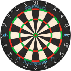 Mission Samurai Infinity Dartboard – Professional Board – Black Ring