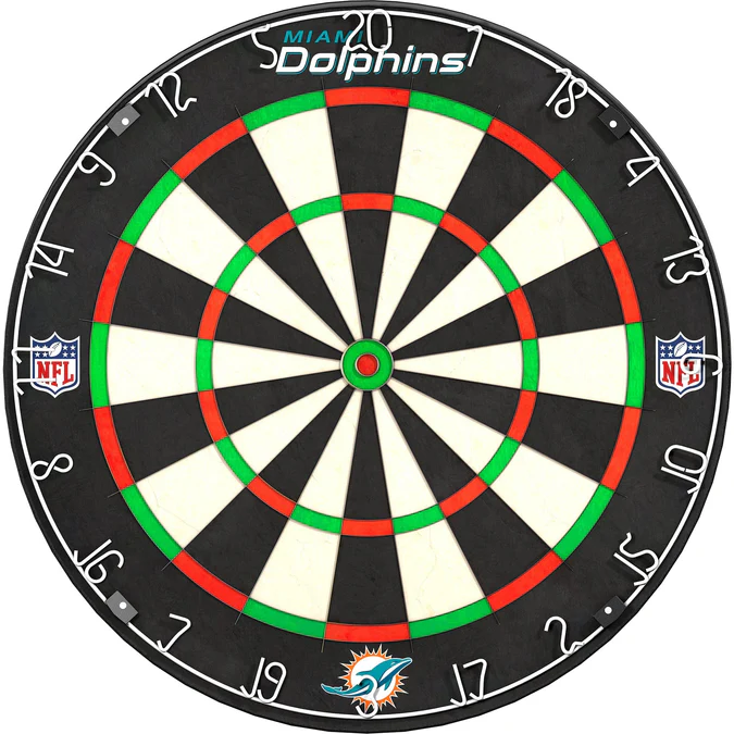 NFL - Professional Dartboard - Official Licensed - Miami Dolphins