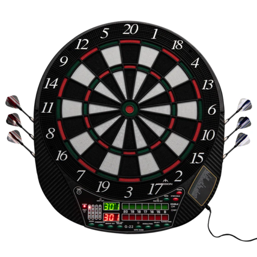 Mission G220 Electronic Dartboard - upto 16 players - 28 Games - inc 4 Sets of Darts