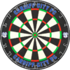 Cardiff City FC - Official Licensed - Professional Dartboard - Crest and Wordmark