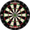 Mission Samurai II Dartboard - Ultra Thin Wire - Professional Board
