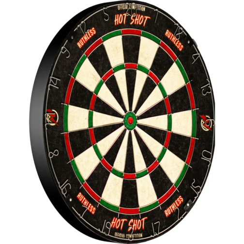 Ruthless HotShot Dartboard - Endurance - Round Wire - inc 2 sets