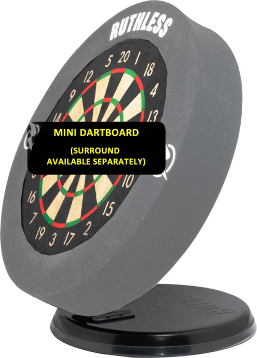 Ruthless Mini Desktop Dartboard - 6 Inch - Desk