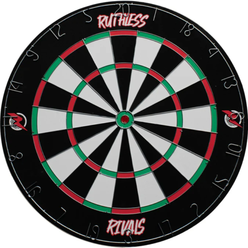 Ruthless Rivals Dartboard - Family Darts Game - Paper Wound Board - Darts