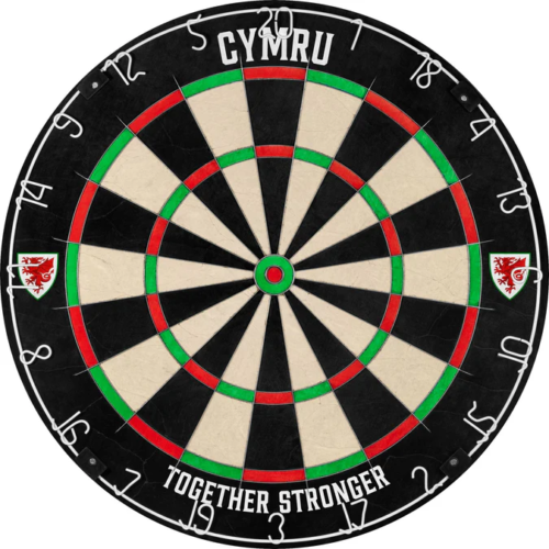 Wales FA – Dartboard -Official Licensed – Crest Logo – Cymru