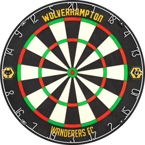 Wolverhampton Wanderers FC Dartboard – Wolves – Yellow Crest