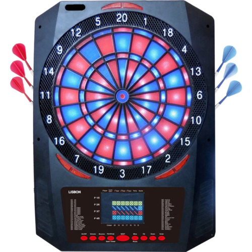 XQMax Electronic Dartboard – Multiplayer – with 6 Darts – Lisbon