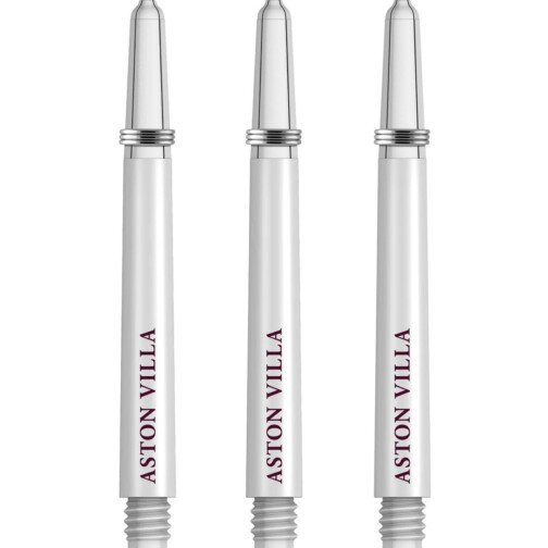 Aston Villa FC Nylon Shafts - Dart Stems with - AVFC - White