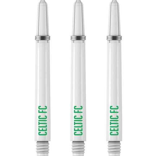 Celtic FC Nylon Shafts - Dart Stems with Springs - Celtic - White