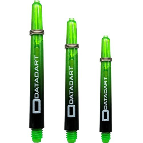 Datadart Argon Shafts – Polycarbonate Dart Stems – Black & Green