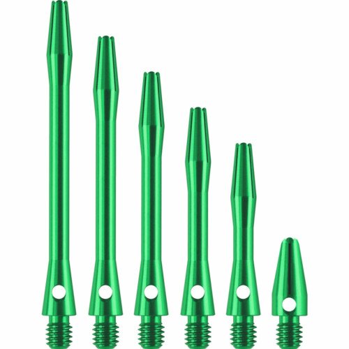 Designa Aluminium Shafts – Metal Dart Stems – Green