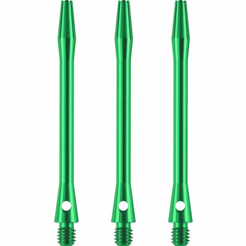 Designa Aluminium - Metal Dart Stems - Green