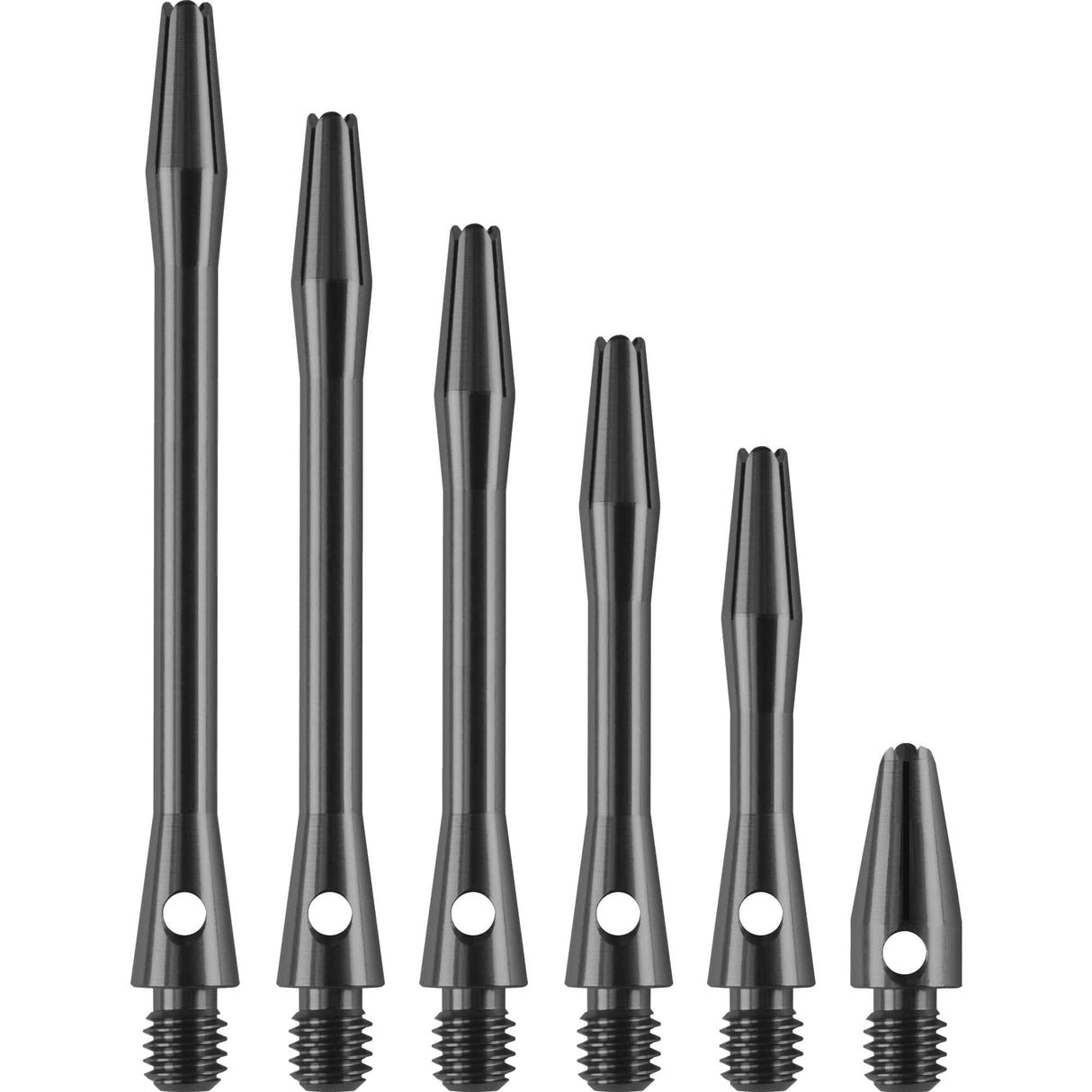 Designa Aluminium Shafts - Metal Dart Stems - Gun Metal