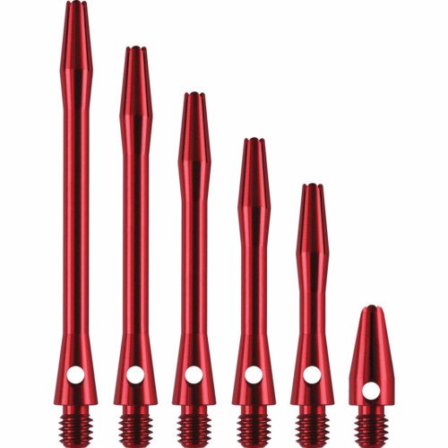 Designa Aluminium Shafts – Metal Dart Stems – Red