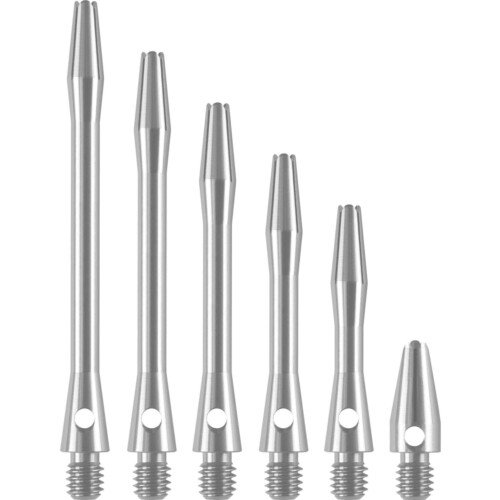 Designa Aluminium Shafts – Metal Dart Stems – Silver