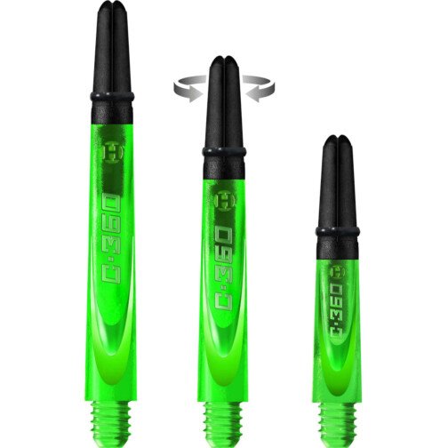 Harrows Carbon 360 Polycarbonate Dart Shafts - Green