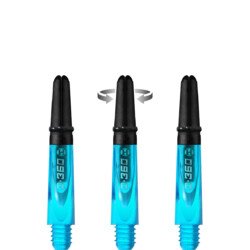 Harrows Carbon 360 Dart Shafts – Carbon Top – Aqua Blue