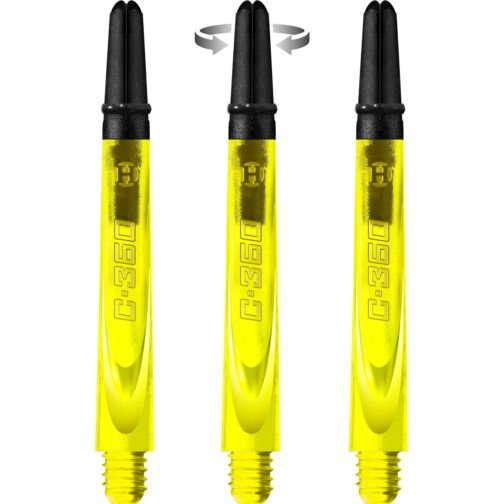 Harrows Carbon Polycarbonate Dart Shafts - Yellow