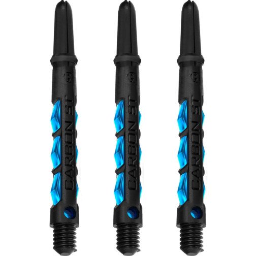 Harrows Carbon ST - Dart Stems - Black & Aqua Blue