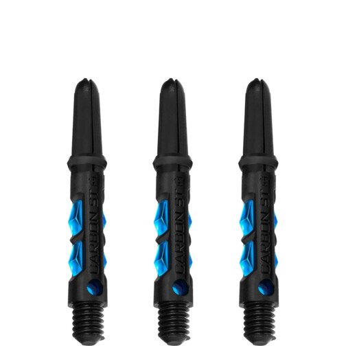 Harrows Carbon ST Shafts - Dart - Black & Aqua Blue