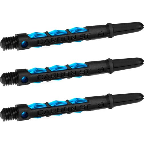 Harrows Carbon ST - Dart Stems - Black & Aqua Blue