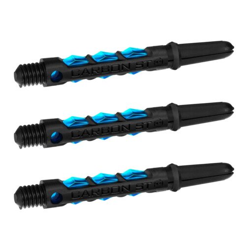 Harrows Carbon Shafts - Dart Stems - Black & Aqua Blue