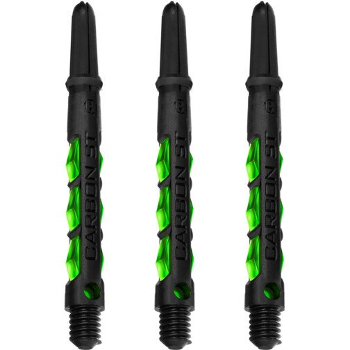 Carbon ST Shafts - Dart Stems - Black & Green