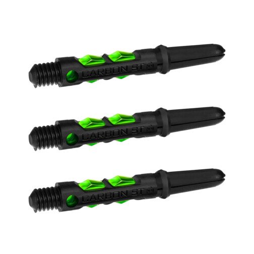 Harrows Carbon Shafts - Dart Stems - Black & Green