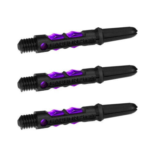 Harrows Carbon Shafts - Dart Stems - Black & Purple