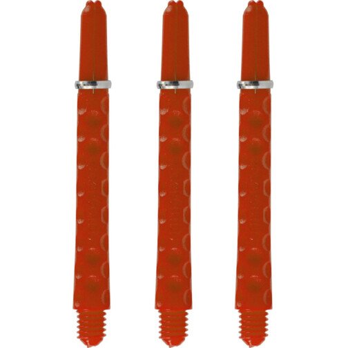 Harrows Dimplex Shafts - Dart Stems - with Rings - Fire Red