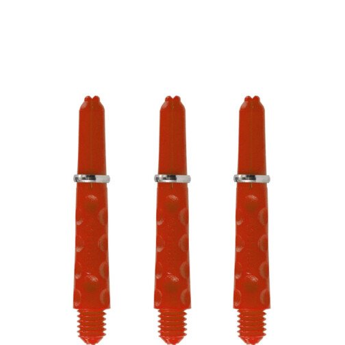 Harrows Dimplex Shafts - Dart Stems - with Rings - Fire Red