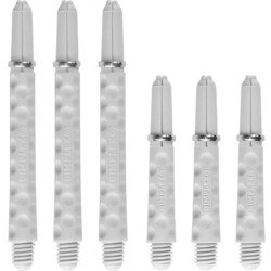 Harrows Dimplex Shafts – Dart Stems – with Rings – White